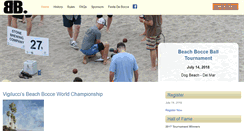 Desktop Screenshot of beachbocce.com