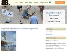 Tablet Screenshot of beachbocce.com